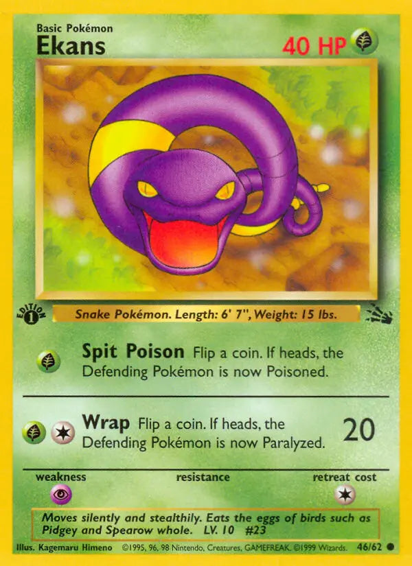 Ekans 46 Fossil Pokesingles