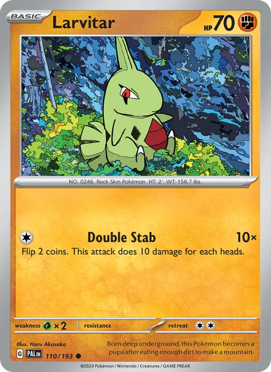 Larvitar 110 Paldea Evolved Pokesingles