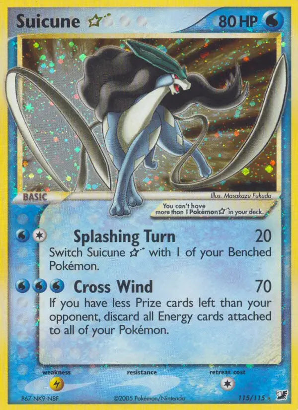 Suicune Star 115 Unseen Forces Pokesingles