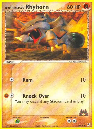 Team Magma's Rhyhorn 68 Team Magma vs Team Aqua Pokesingles