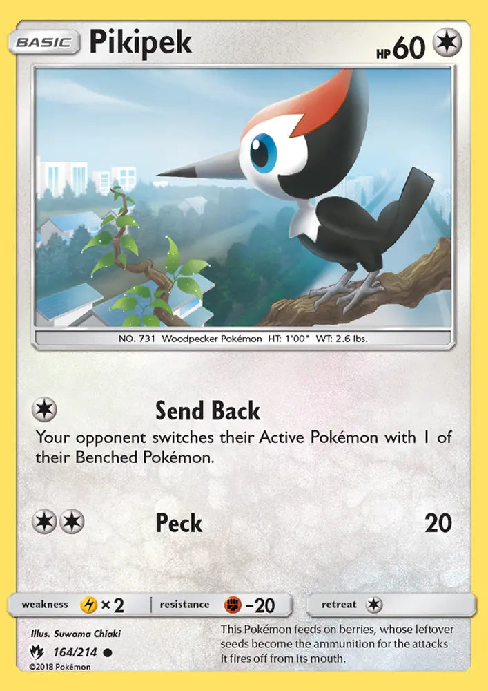Pikipek 164 Lost Thunder Pokesingles