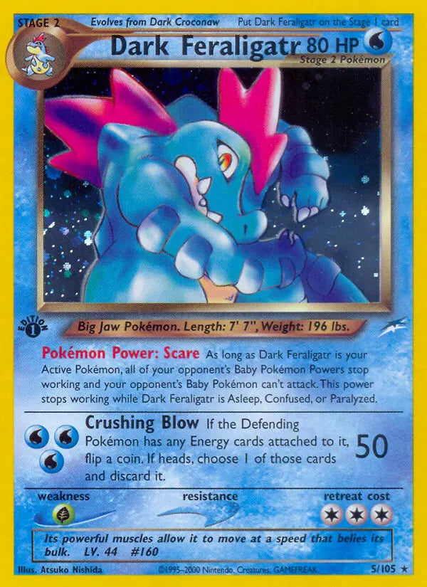 Dark Feraligatr 5 Neo Destiny Pokesingles