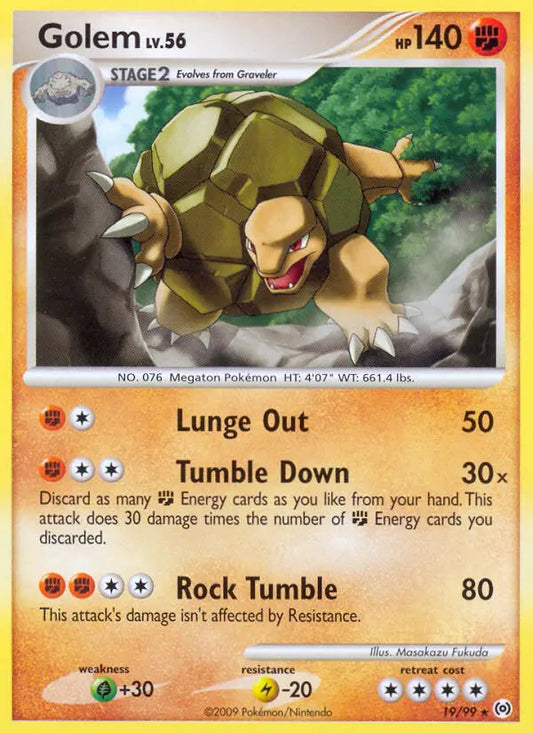 Golem 19 Arceus Pokesingles