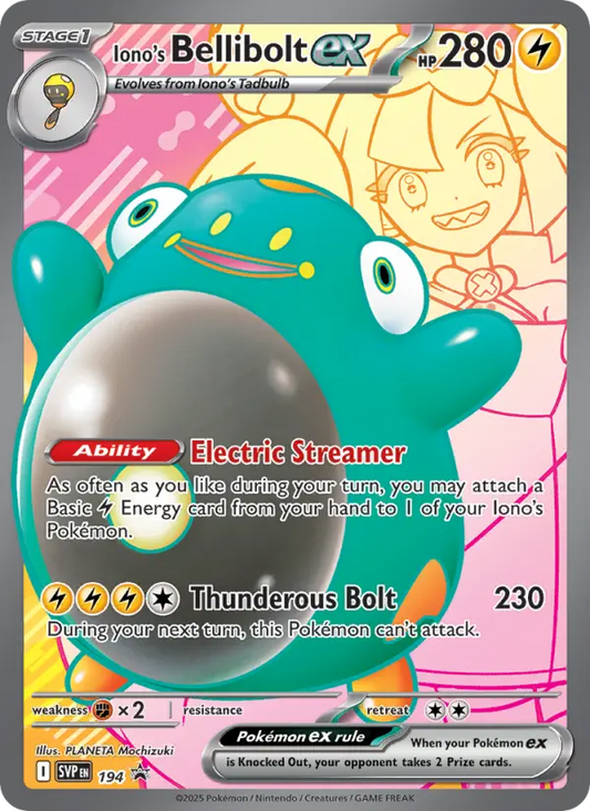 Iono's Bellibolt ex 194 SVP Black Star Promos Pokesingles