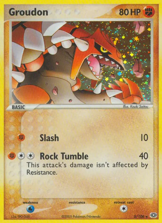 Groudon 5 Emerald Pokesingles
