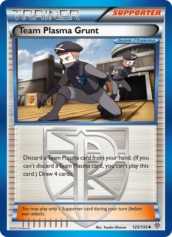 Team Plasma Grunt 125 Plasma Storm Pokesingles
