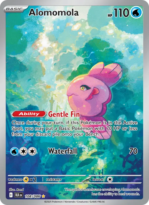 Alomomola 108 Black Bolt Pokesingles