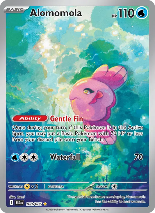 Alomomola 108 Black Bolt Pokesingles