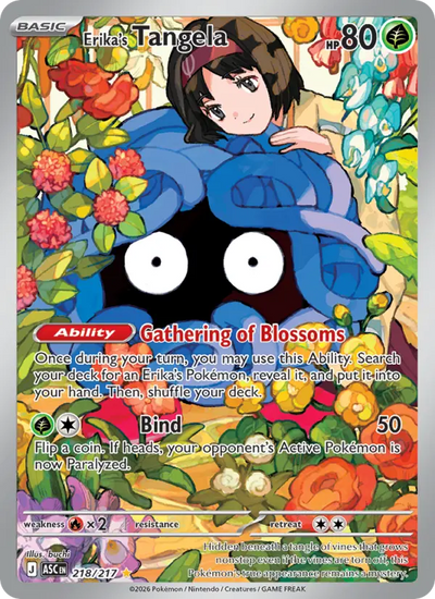 Erika's Tangela 218 Ascended Heroes Pokesingles