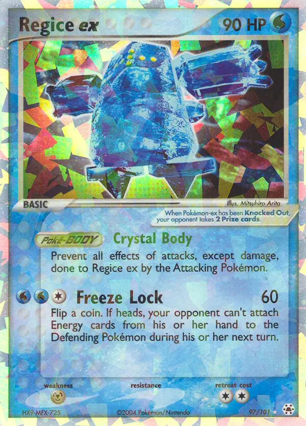Regice ex 97 Hidden Legends Pokesingles