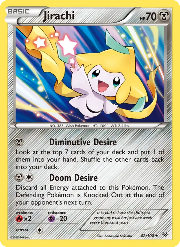 Jirachi 42 Roaring Skies Pokesingles