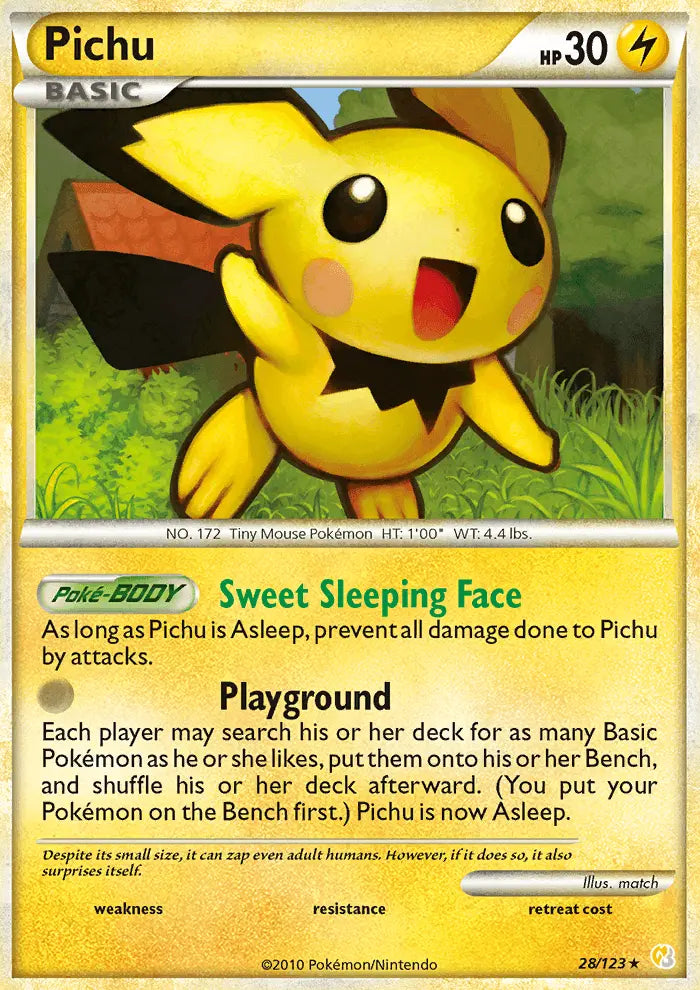 Pichu 28 HeartGold SoulSilver Pokesingles