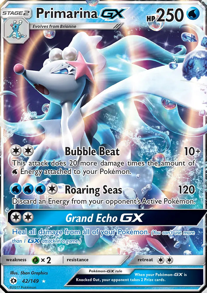 Primarina GX 42 Sun & Moon Pokesingles