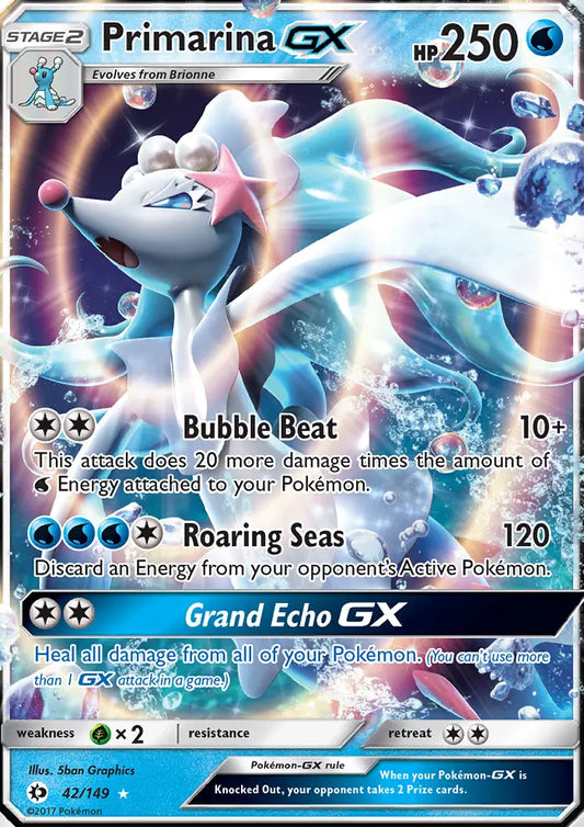 Primarina GX 42 Sun & Moon Pokesingles