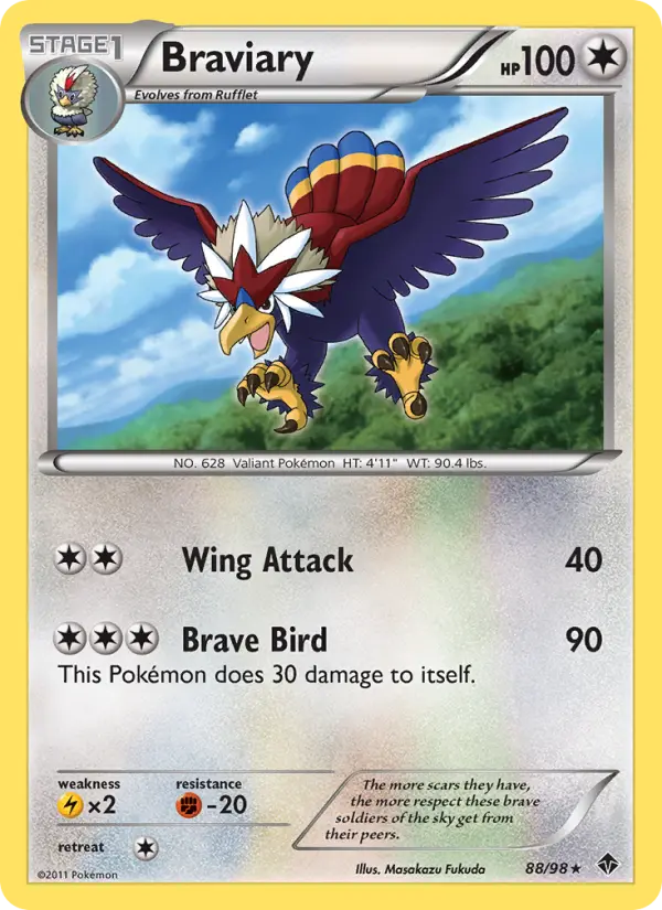 Braviary 88 Emerging Powers Pokesingles