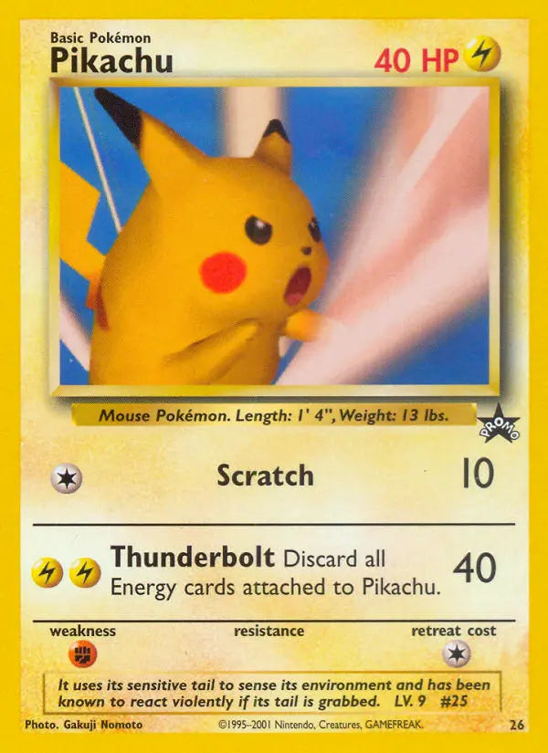 Pikachu 26 Wizards Black Star Promos Pokesingles