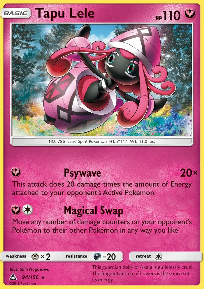 Tapu Lele 94 Ultra Prism Pokesingles