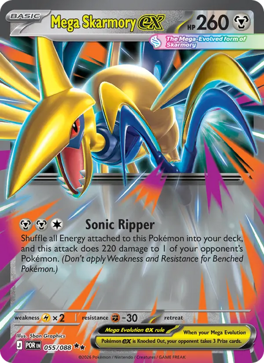 Mega Skarmory ex 55 Perfect Order Pokesingles