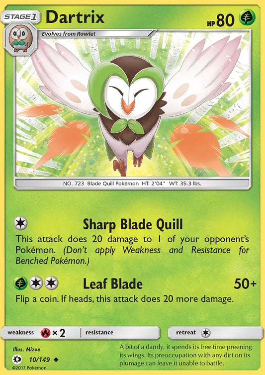 Dartrix 10 Sun & Moon Pokesingles