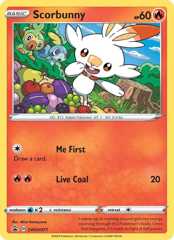Scorbunny SWSH071 SWSH Black Star Promos Pokesingles