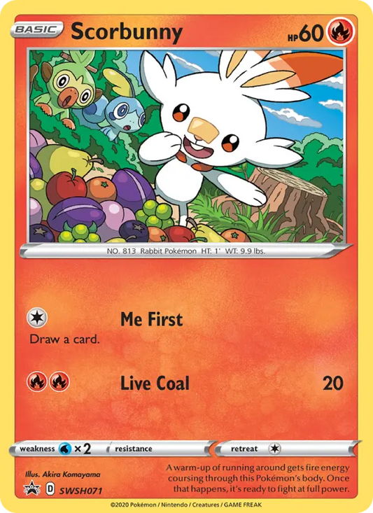 Scorbunny SWSH071 SWSH Black Star Promos Pokesingles
