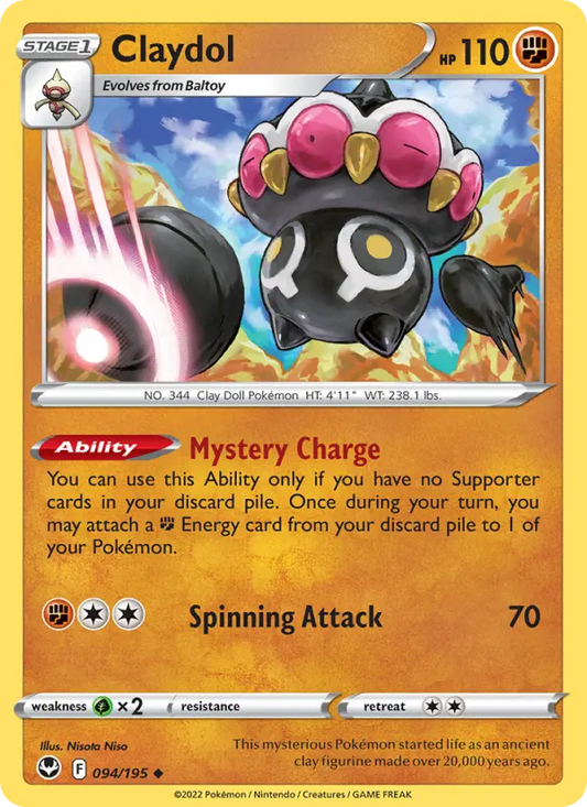 Claydol 94 Silver Tempest Pokesingles