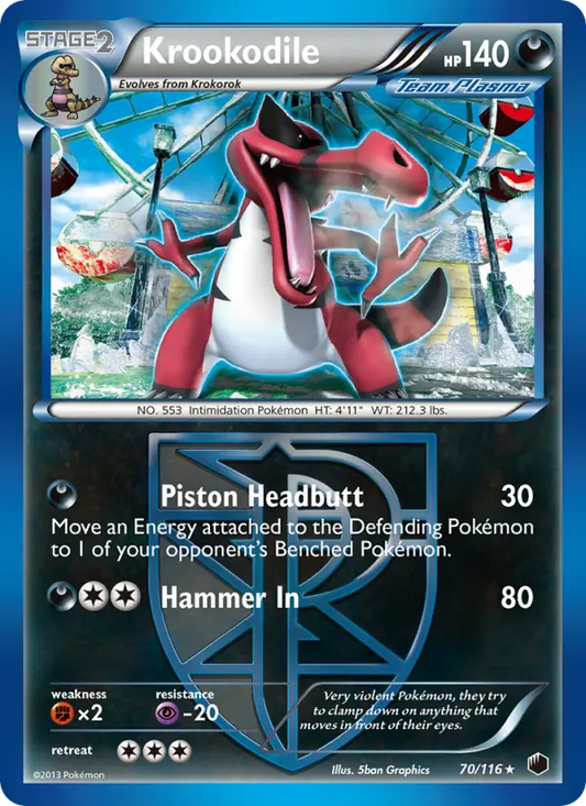Krookodile 70 Plasma Freeze Pokesingles