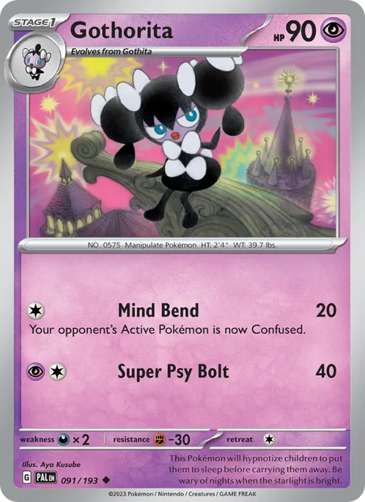 Gothorita 91 Paldea Evolved Pokesingles