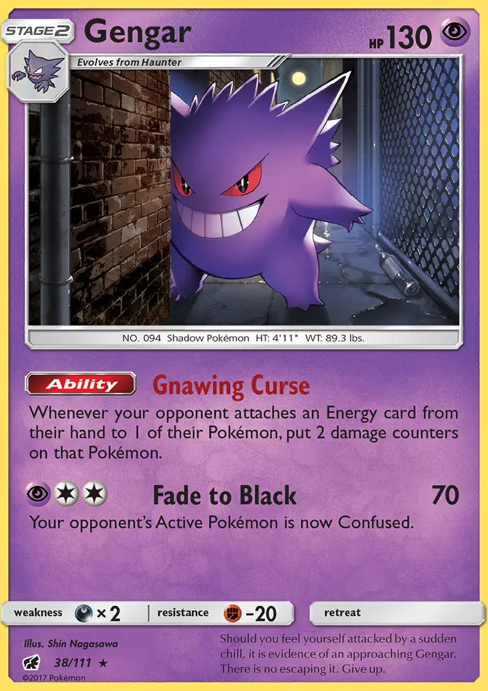 Gengar 38 Crimson Invasion Pokesingles