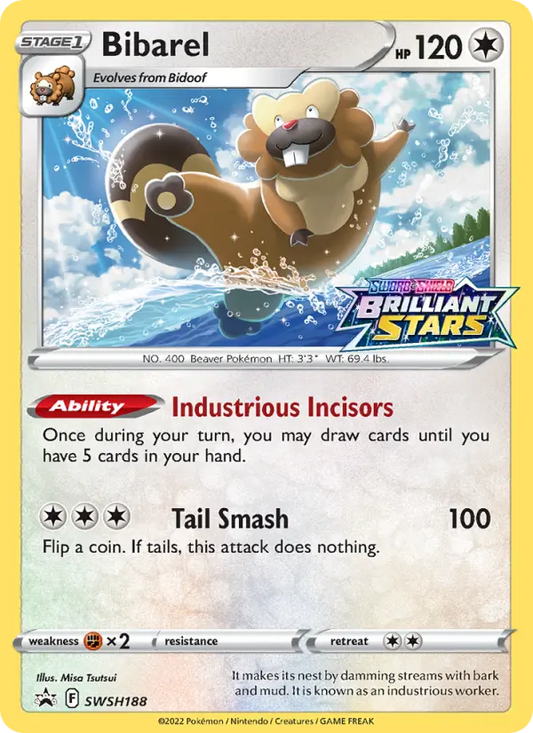 Bibarel SWSH188 SWSH Black Star Promos Pokesingles