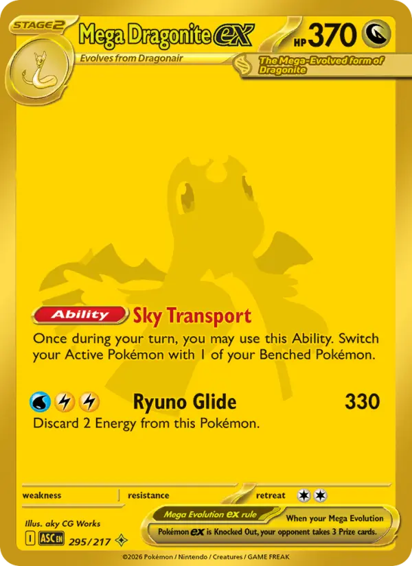Mega Dragonite ex 295 Ascended Heroes Pokesingles
