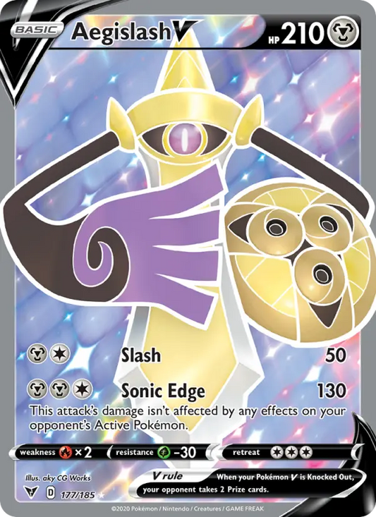 Aegislash V 177 Vivid Voltage Pokesingles