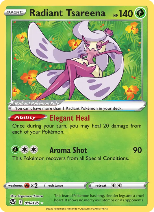 Radiant Tsareena 16 Silver Tempest Pokesingles
