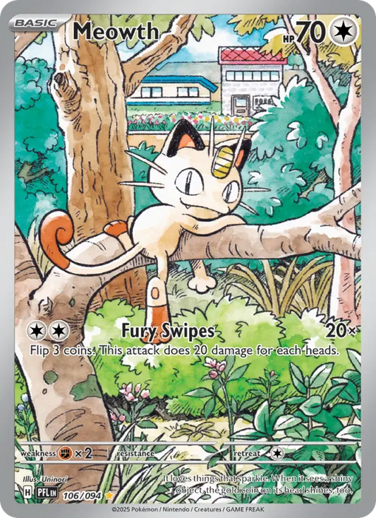 Meowth 106 Phantasmal Flames Pokesingles