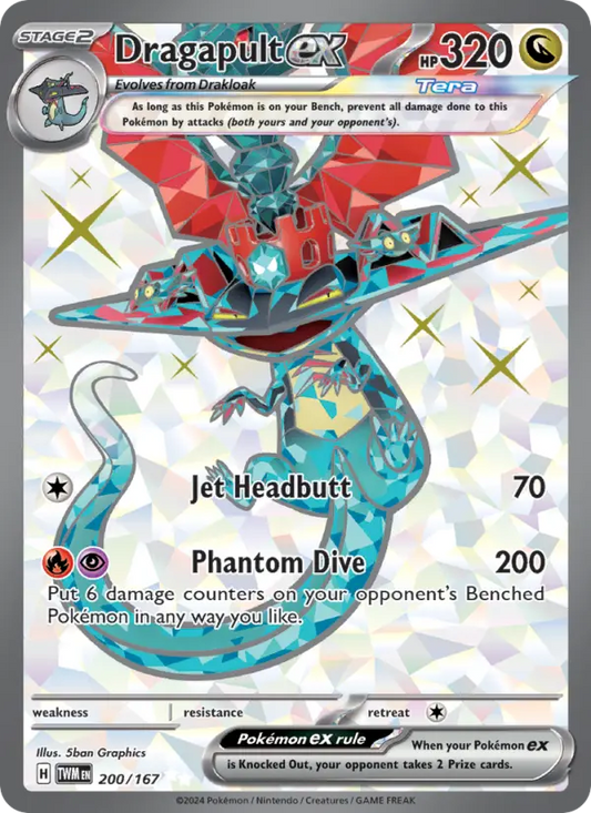 Dragapult ex 200 Twilight Masquerade Pokesingles