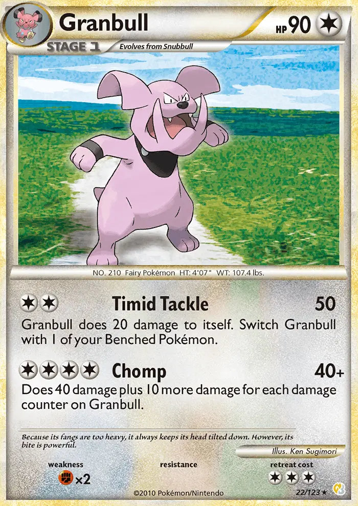 Granbull 22 HeartGold SoulSilver Pokesingles