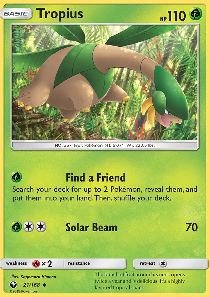 Tropius 21 Celestial Storm Pokesingles