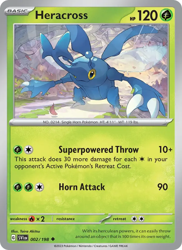 Heracross 2 Scarlet & Violet Pokesingles