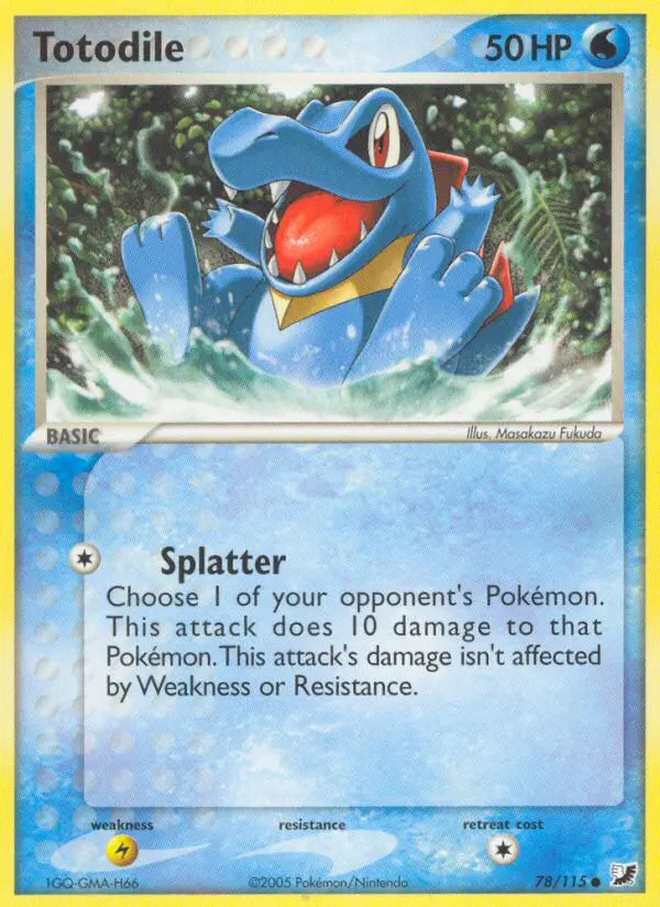 Totodile 78 Unseen Forces Pokesingles