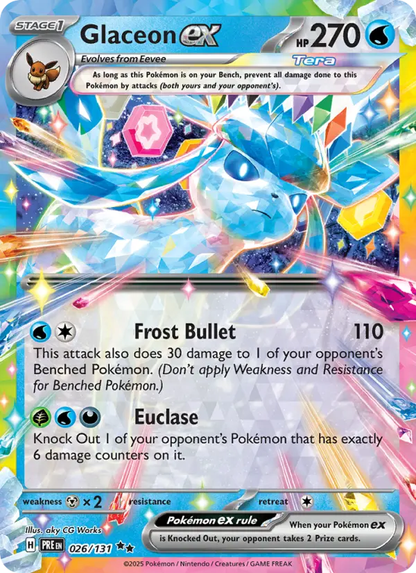 Glaceon ex 26 Prismatic Evolutions Pokesingles