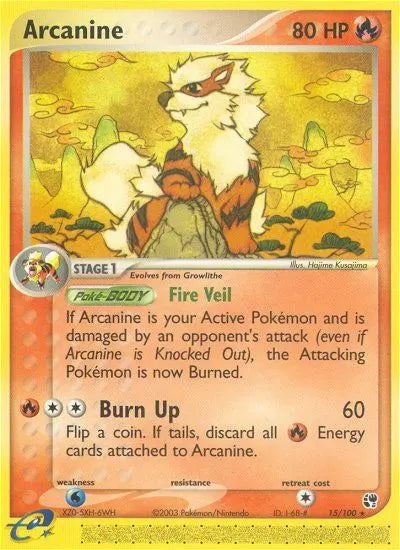 Arcanine 15 Sandstorm Pokesingles