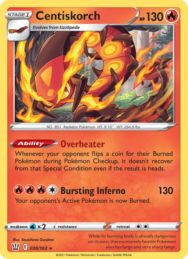 Centiskorch 30 Battle Styles Pokesingles