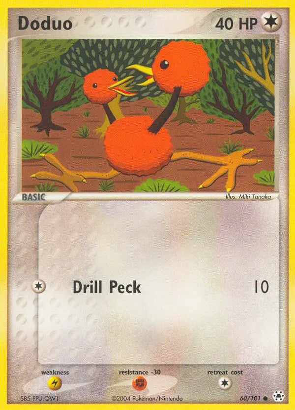 Doduo 60 Hidden Legends Pokesingles