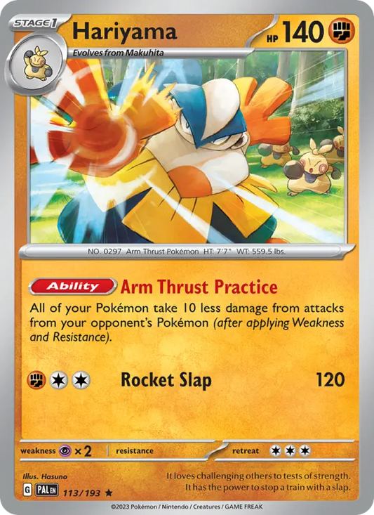 Hariyama 113 Paldea Evolved Pokesingles