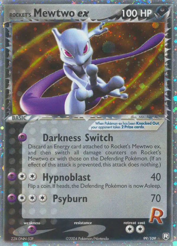 Rocket's Mewtwo ex 99 Team Rocket Returns Pokesingles