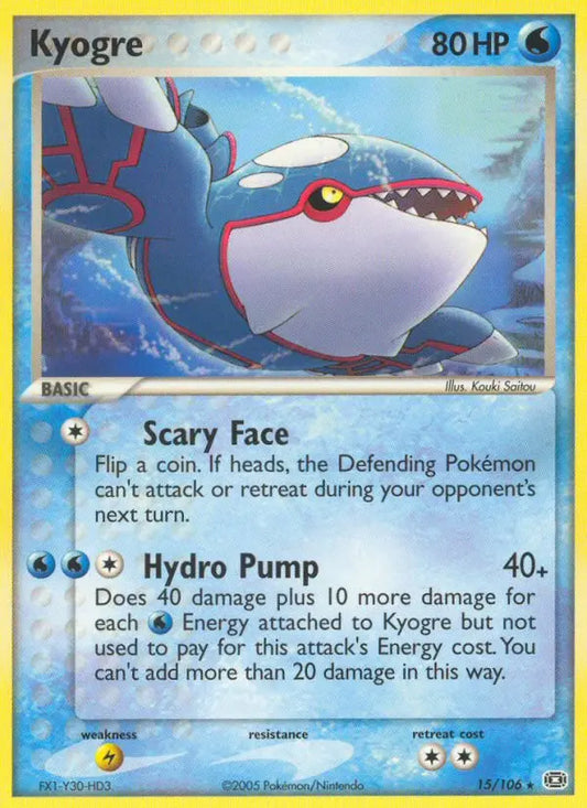 Kyogre 15 Emerald Pokesingles