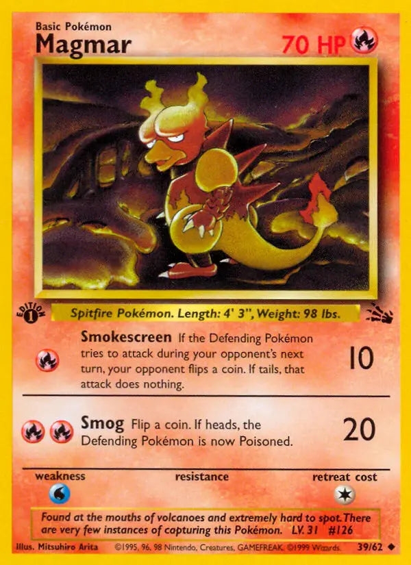 Magmar 39 Fossil Pokesingles