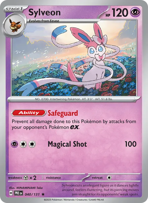 Sylveon 40 Prismatic Evolutions Pokesingles