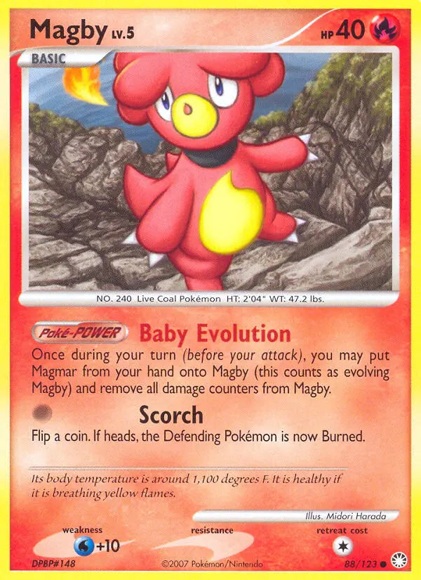 Magby 88 Mysterious Treasures Pokesingles