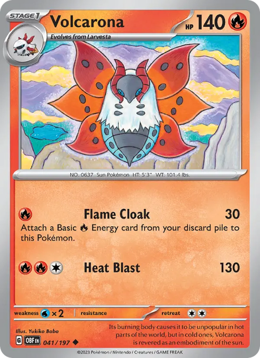 Volcarona 41 Obsidian Flames Pokesingles